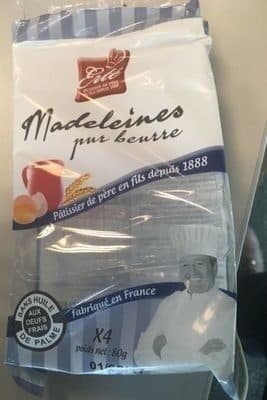 Erté Madeleines pur beurre packshot