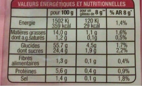 Biscuiterie de l abbaye Cakelet Avec Fruits 80G packshot