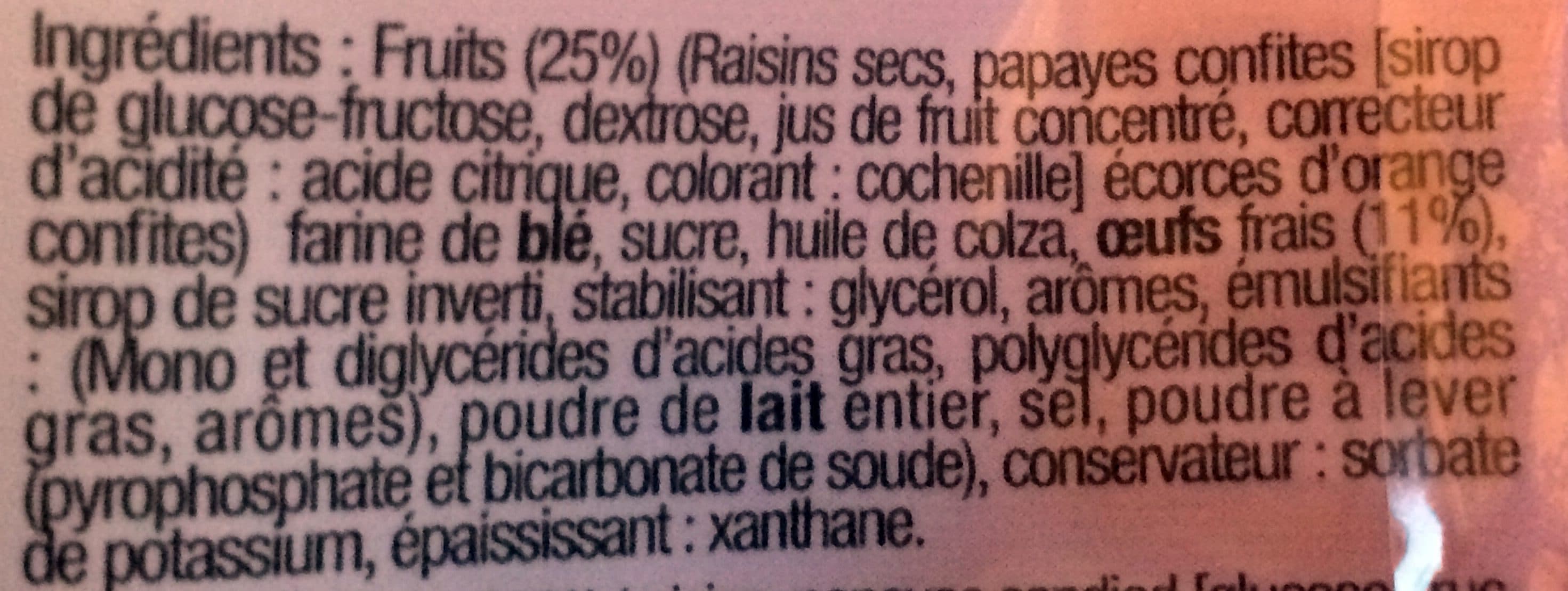 Erté Mini-cakes Met Fruit 400G packshot