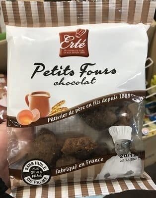 Erté Petits fours chocolat packshot