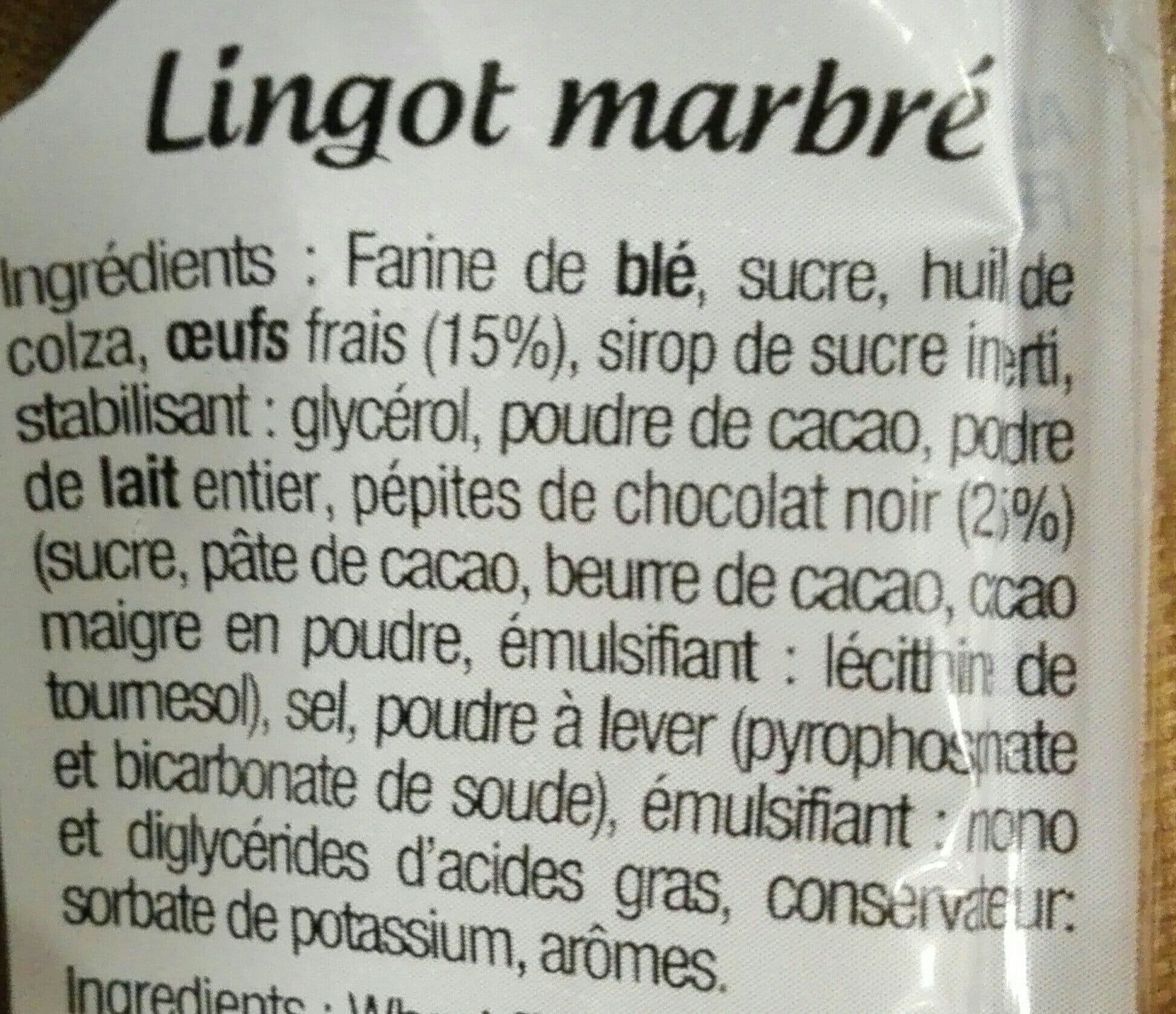 Erté Lingot marbré packshot
