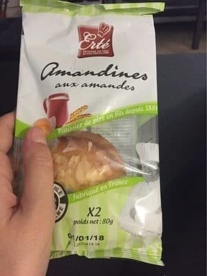 Erté Amandines aux Amandes packshot