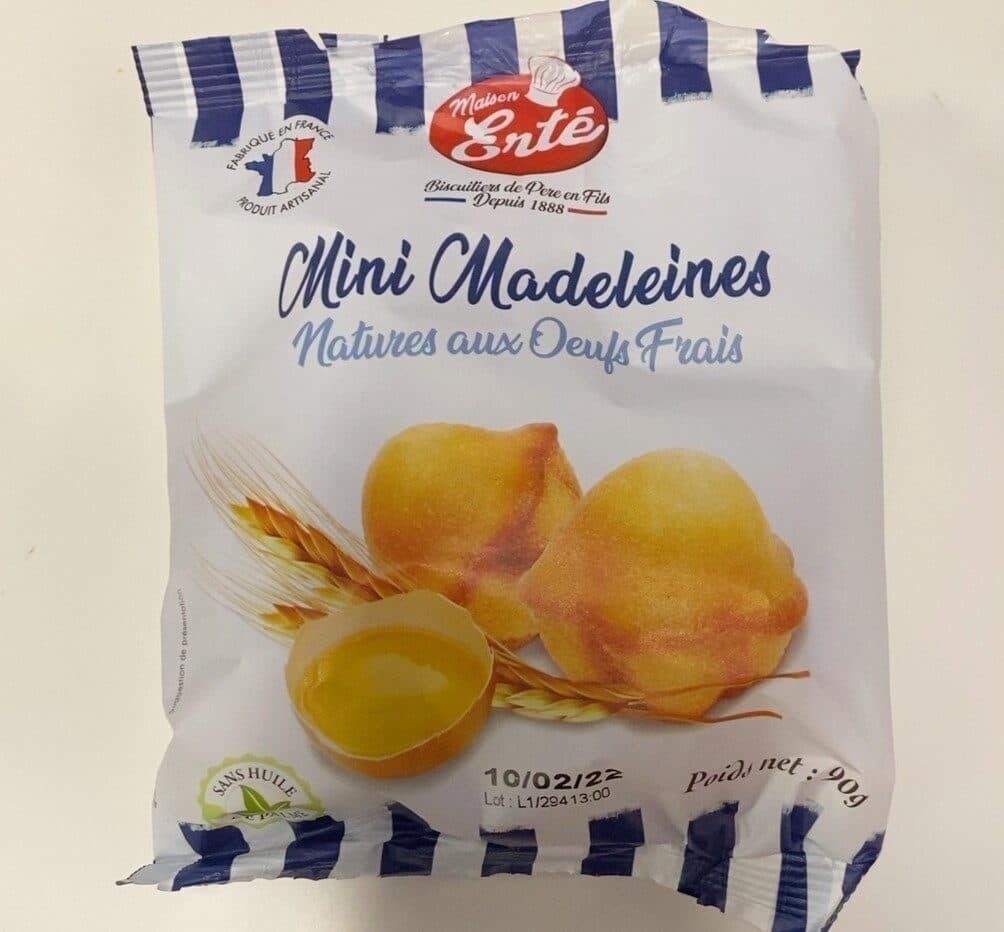 Erté Mini Madeleine Natures aux Oeufs Frais packshot