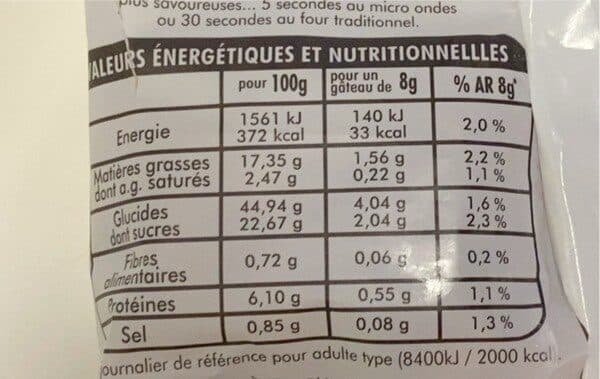 Erté Mini Madeleine Natures aux Oeufs Frais packshot