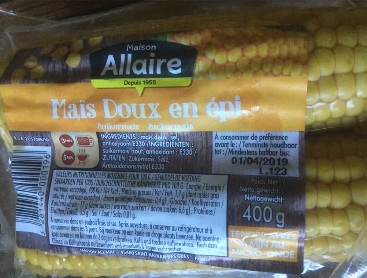 Allaire Mais doux packshot