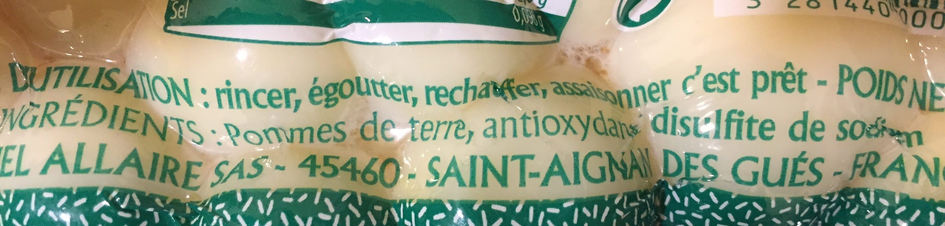 Allaire Allaire pomme de terre entière packshot