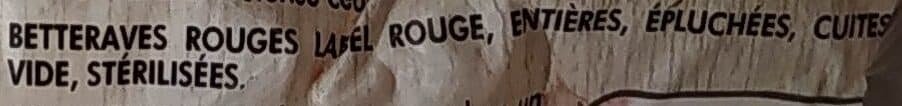 Maison Allaire Betteraves rondes Label Rouge sous vide packshot