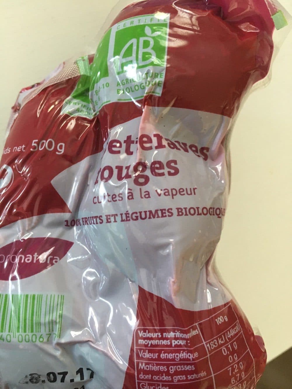 Pronatura Pronatura Org Cooked Beetroot 500g packshot