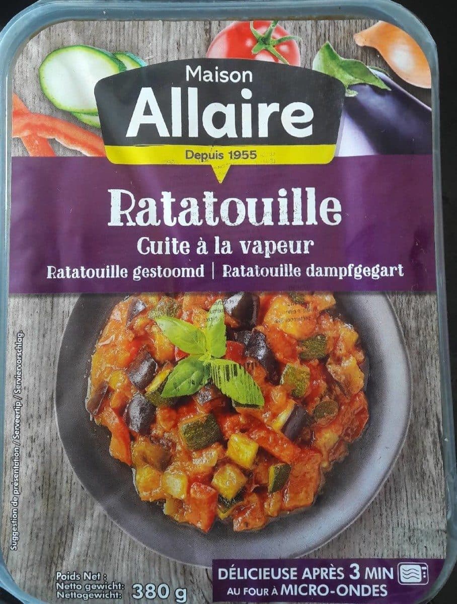 Allaire Ratatouille cuite à la vapeur packshot