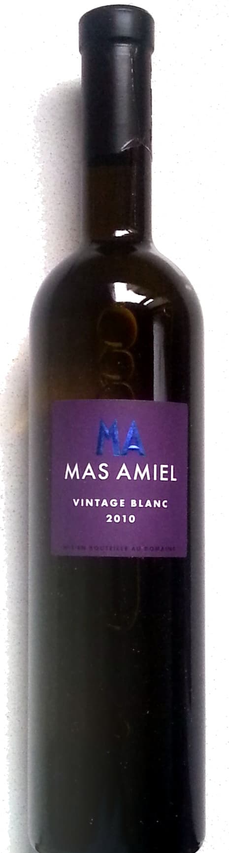 Mas Amiel Vintage blanc 2010 packshot