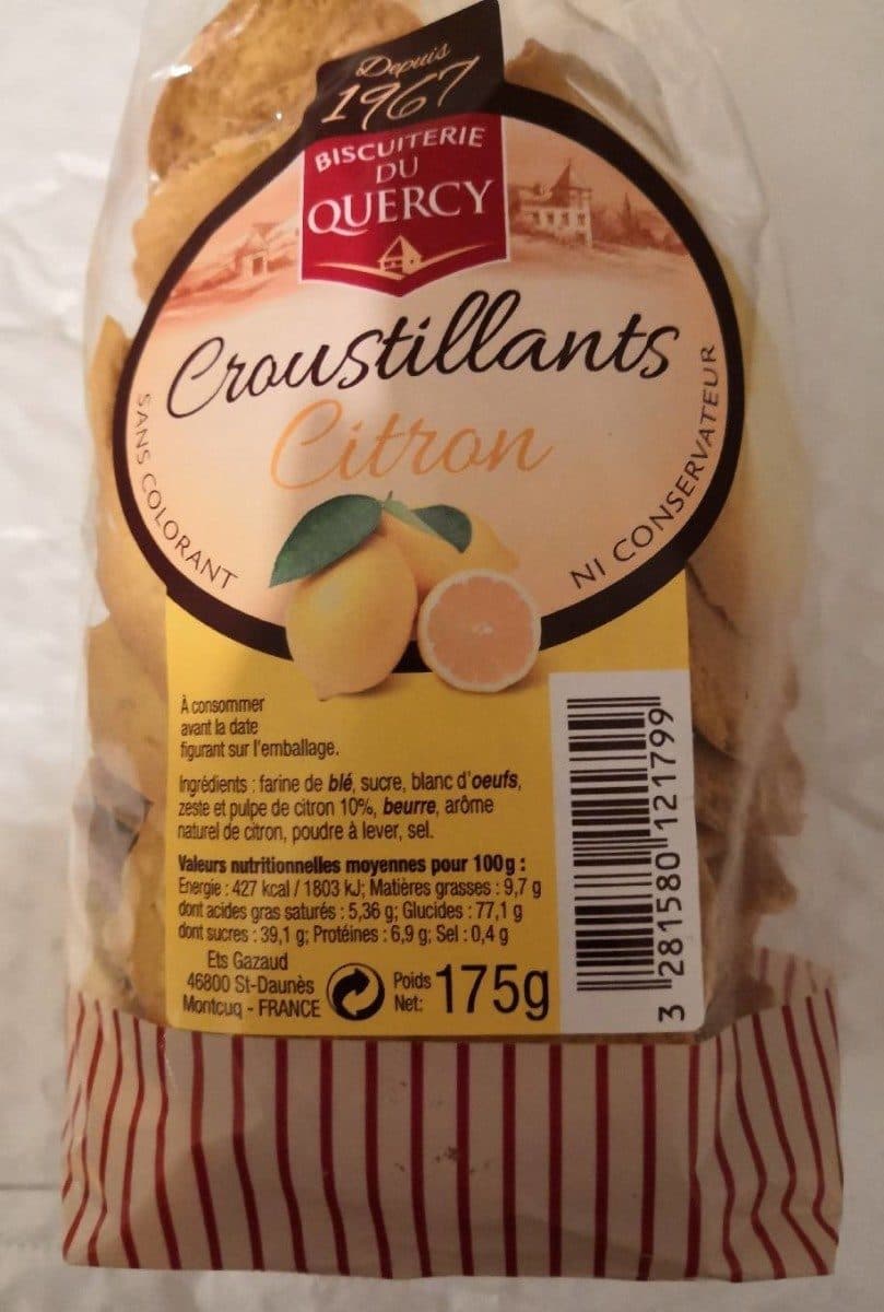 Biscuiterie du Quercy Croustillants citron packshot
