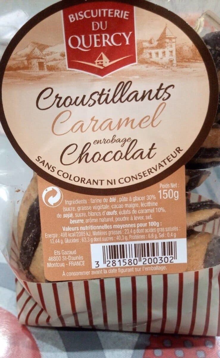 Biscuiterie du Quercy Croustillant caramel enrobage chocolat packshot