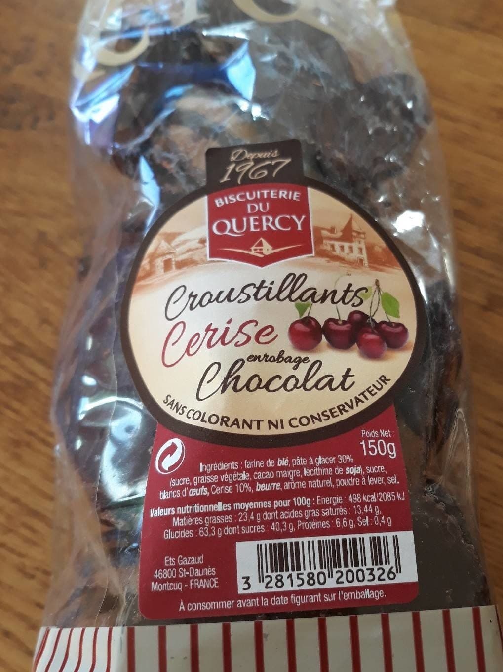 Quercy Croustillant cerise packshot