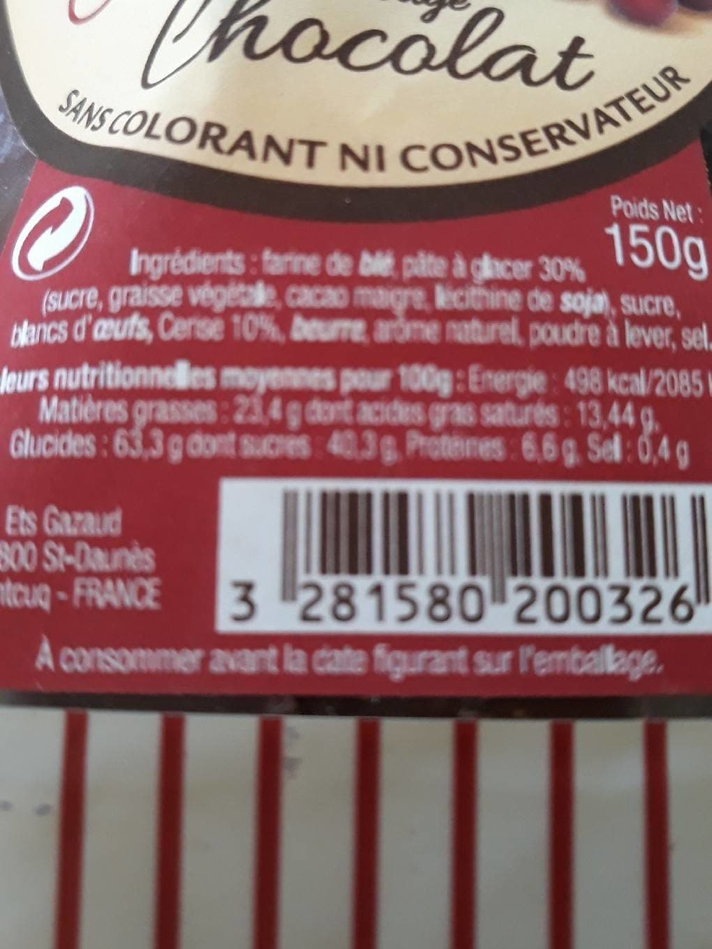 Quercy Croustillant cerise packshot