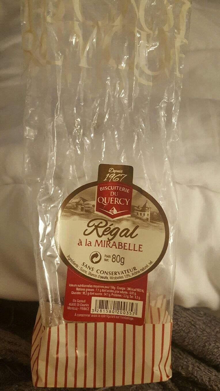 BISCUITERIE DU QUERCY Régal à la MIRABELLE packshot