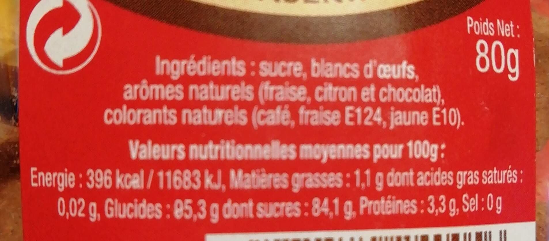 Biscuiterie Du Quercy Meringues aromatisées packshot