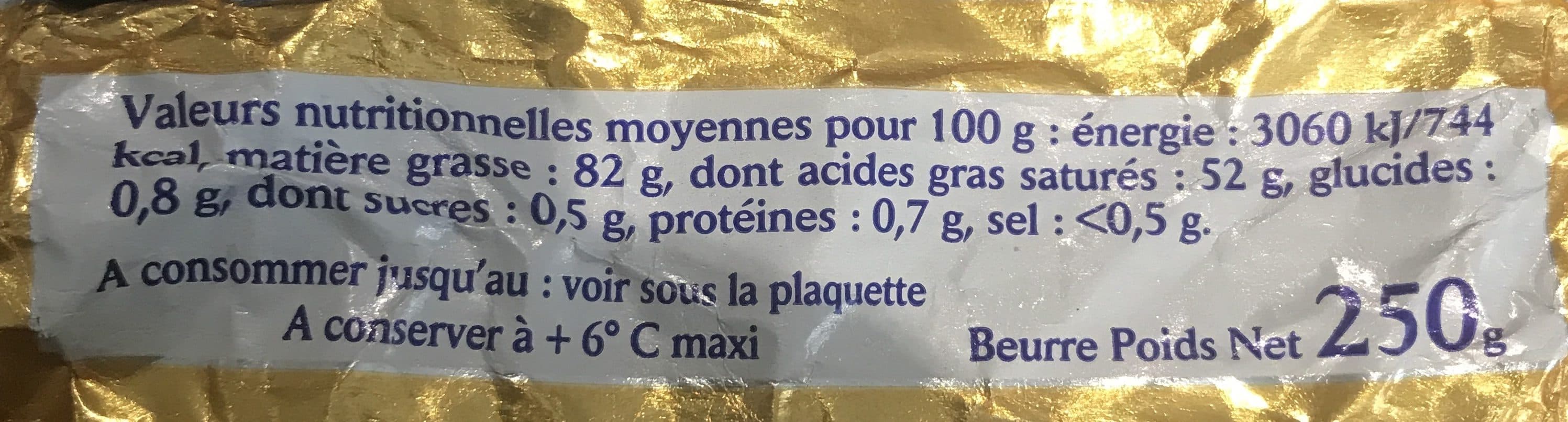 Alpelait Beurre Beurre doux ALPELAIT packshot