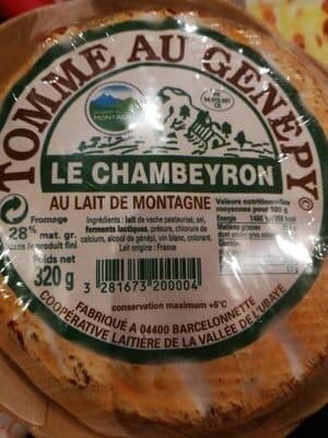 Le Chambeyron Tomme au génépy packshot