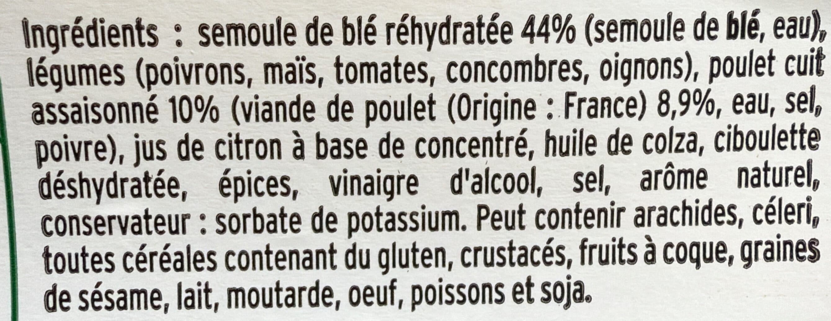Pierre Martinet Taboulé au poulet à la ciboulette packshot
