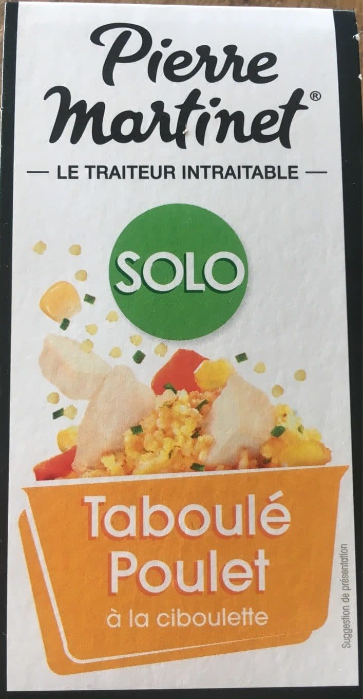 Pierre Martinet Solo Taboulé Poulet à la Ciboulette packshot