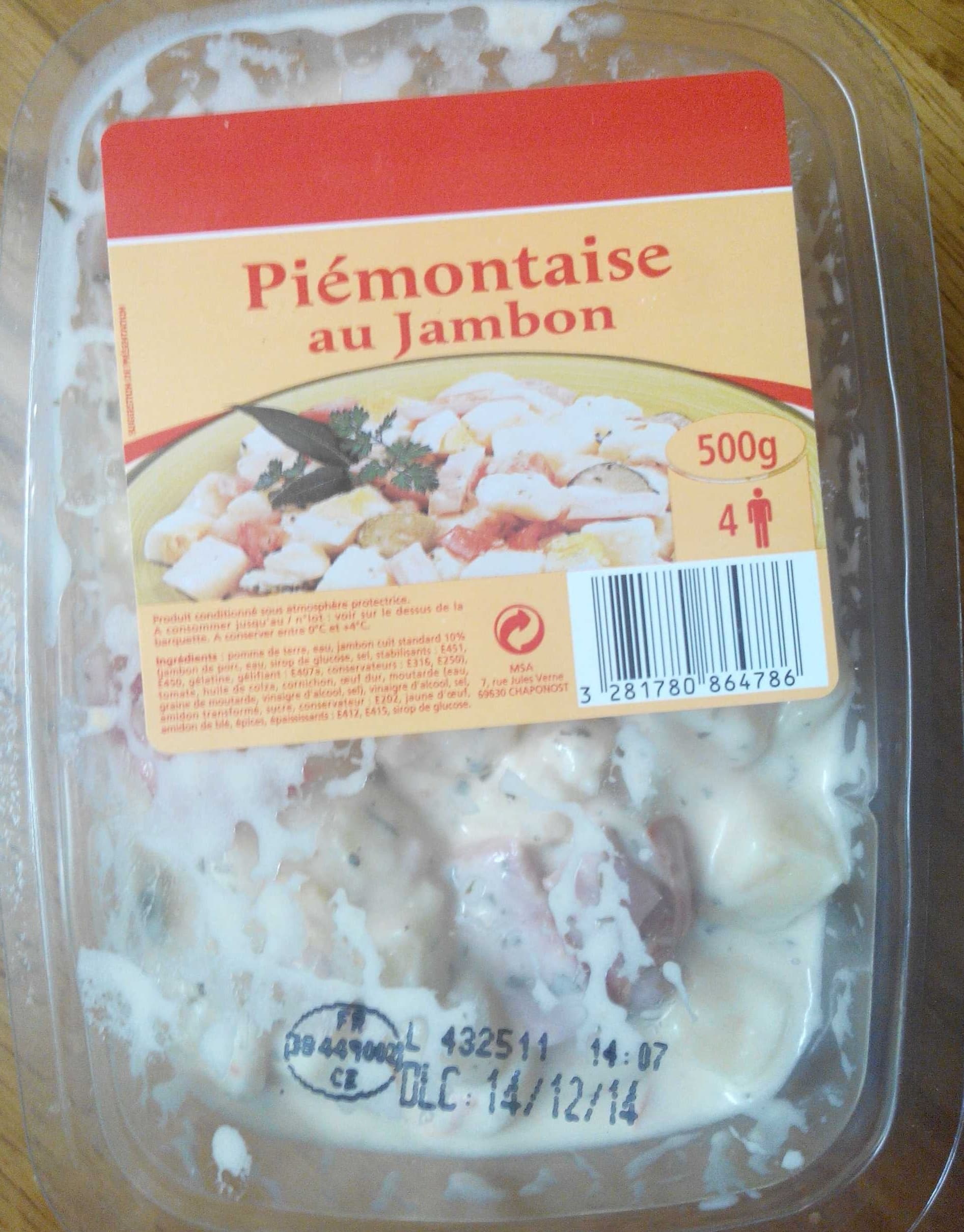 MSA Piémontaise au Jambon packshot