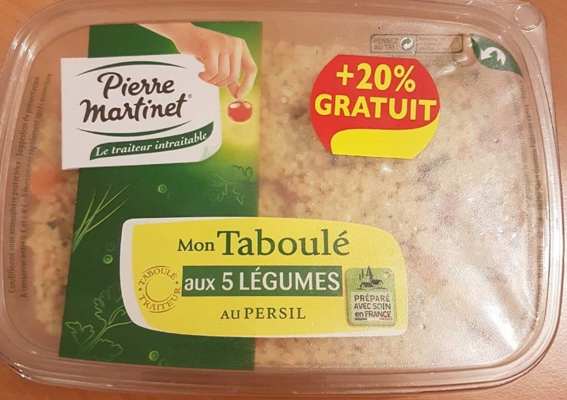 Pierre Martinet Mon taboulé aux 5 légumes packshot