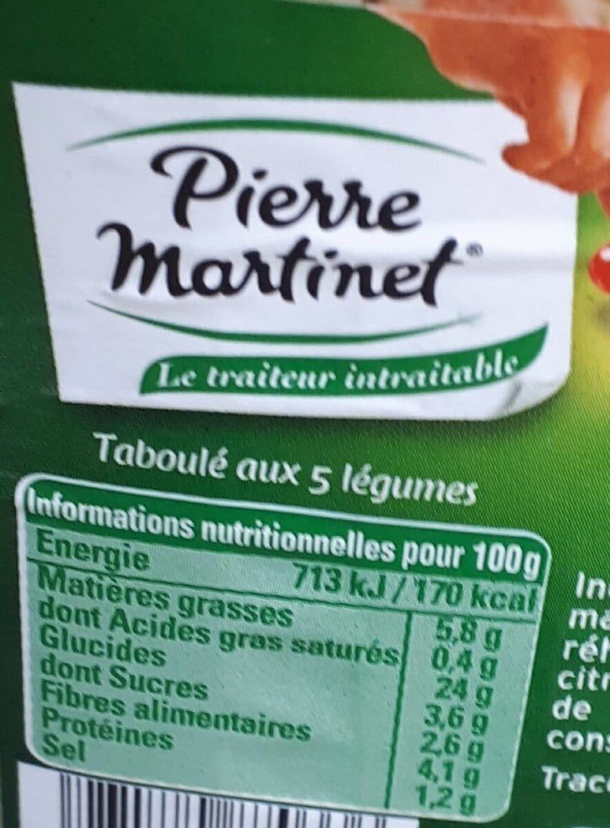 Pierre Martinet Mon taboulé aux 5 légumes au jus de citron packshot