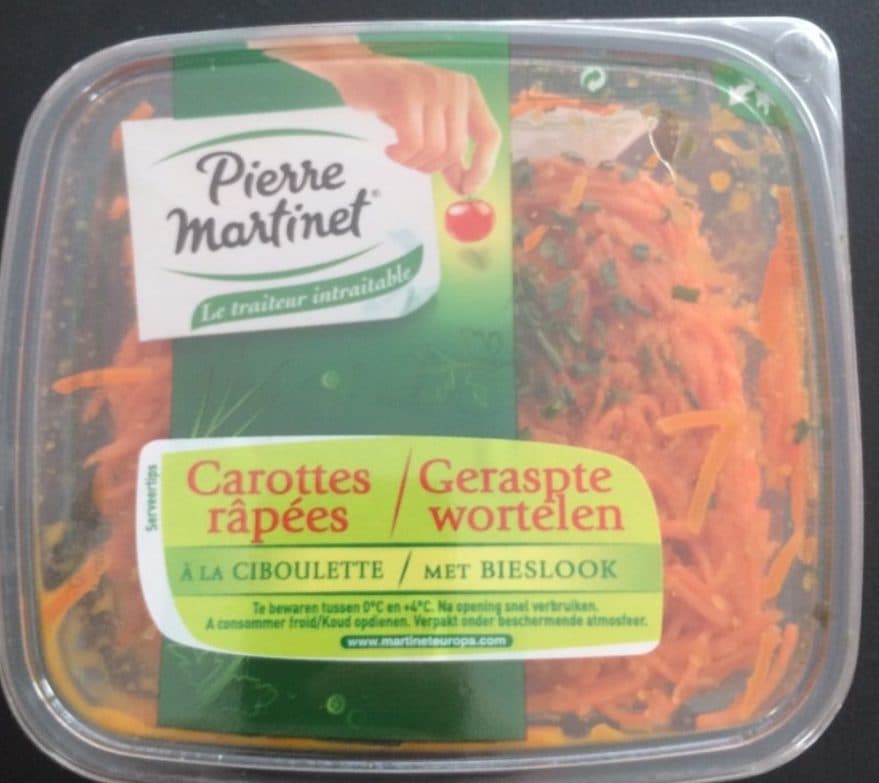 Pierre Martinet Carottes râpées à la ciboulette packshot