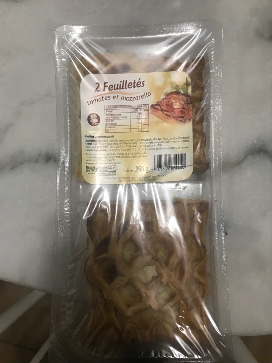 Pierre Martinet Feuilletés tomates mozzarella packshot