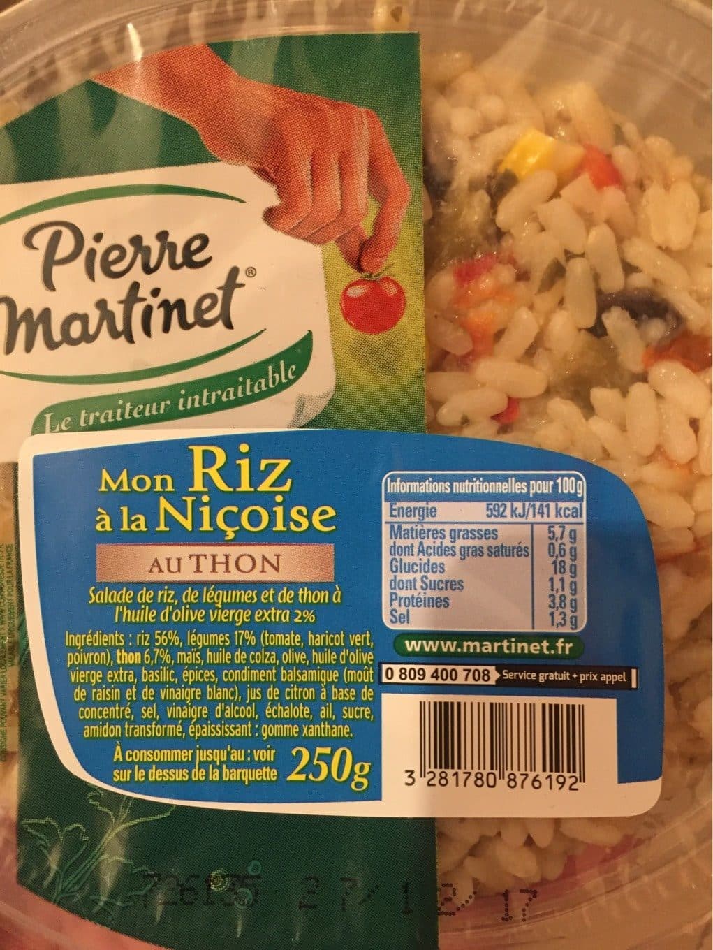 Pierre Martinet Mon Riz à la Niçoise au Thon packshot