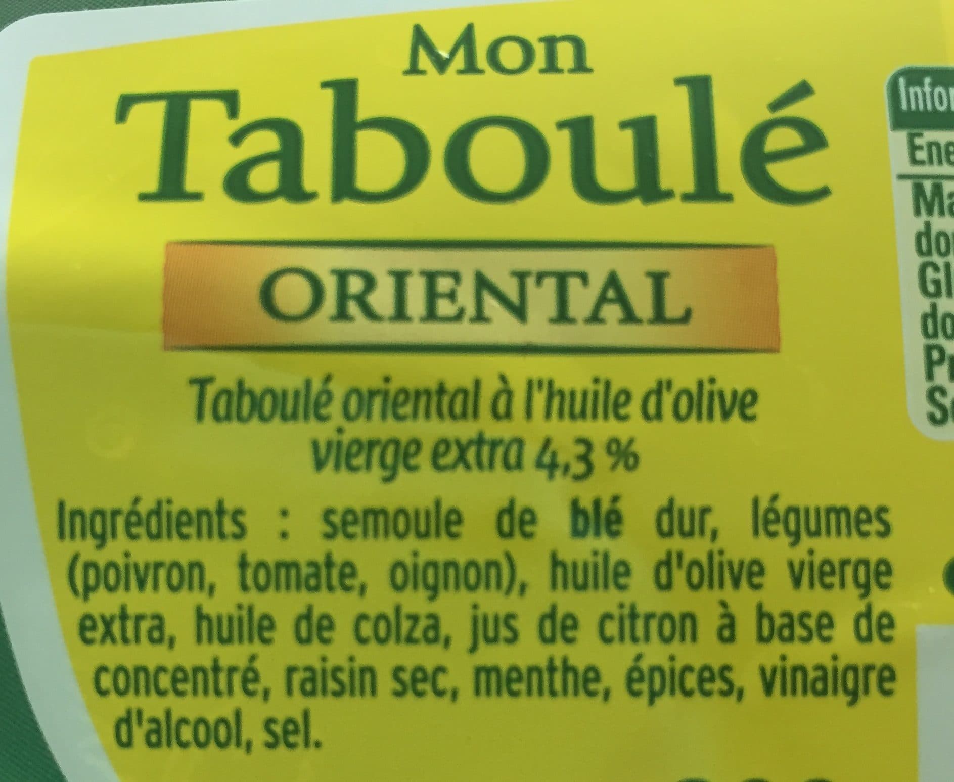 Pierre Martinet Mon Taboulé Oriental packshot