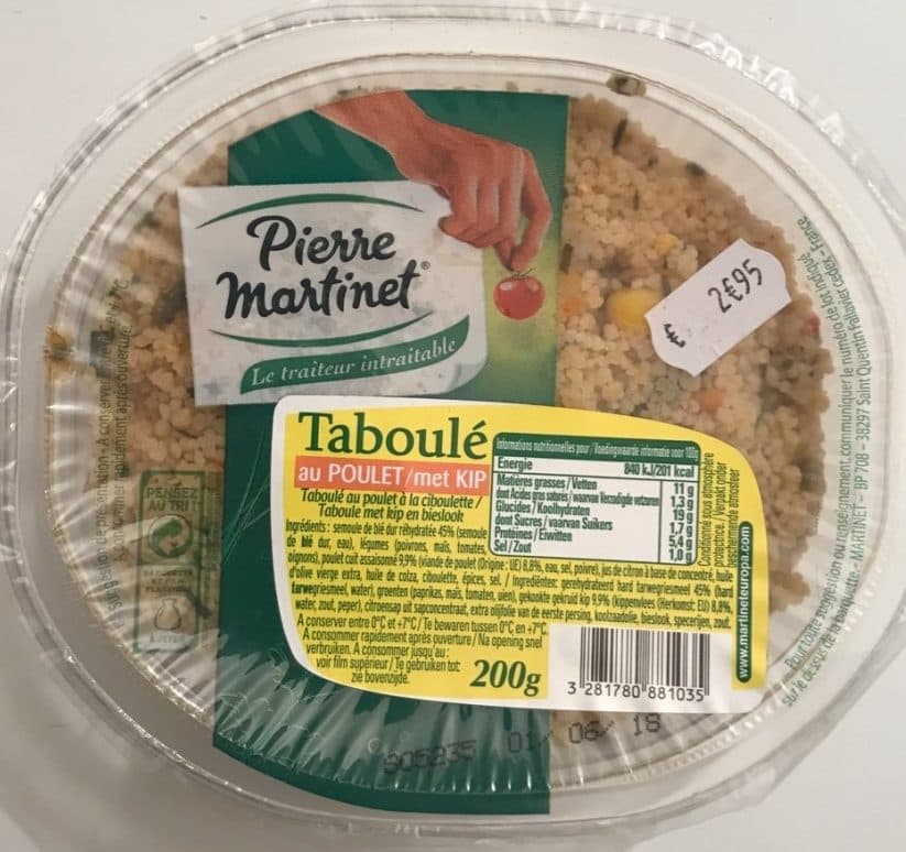 Pierre Martinet Taboulé au poulet et à la ciboulette packshot