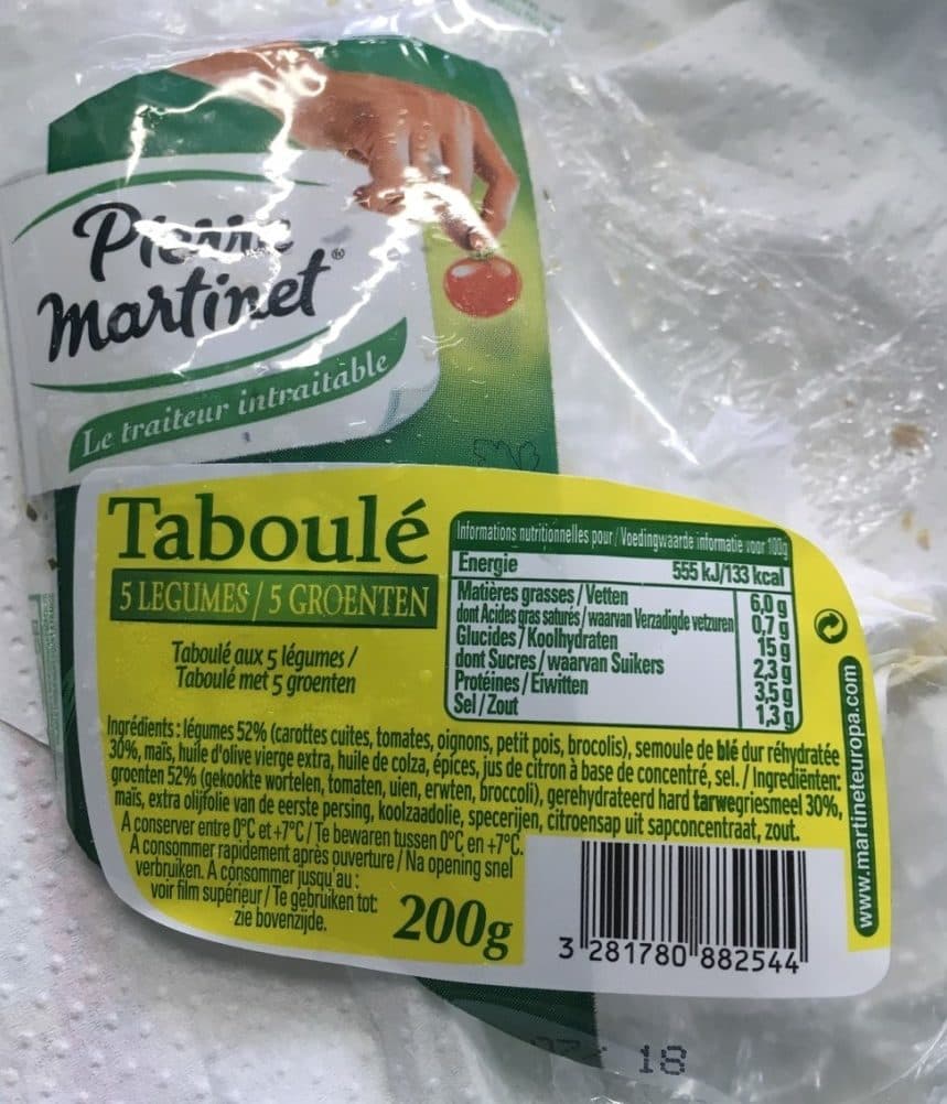 Pierre Martinet Taboulé 5 légumes packshot