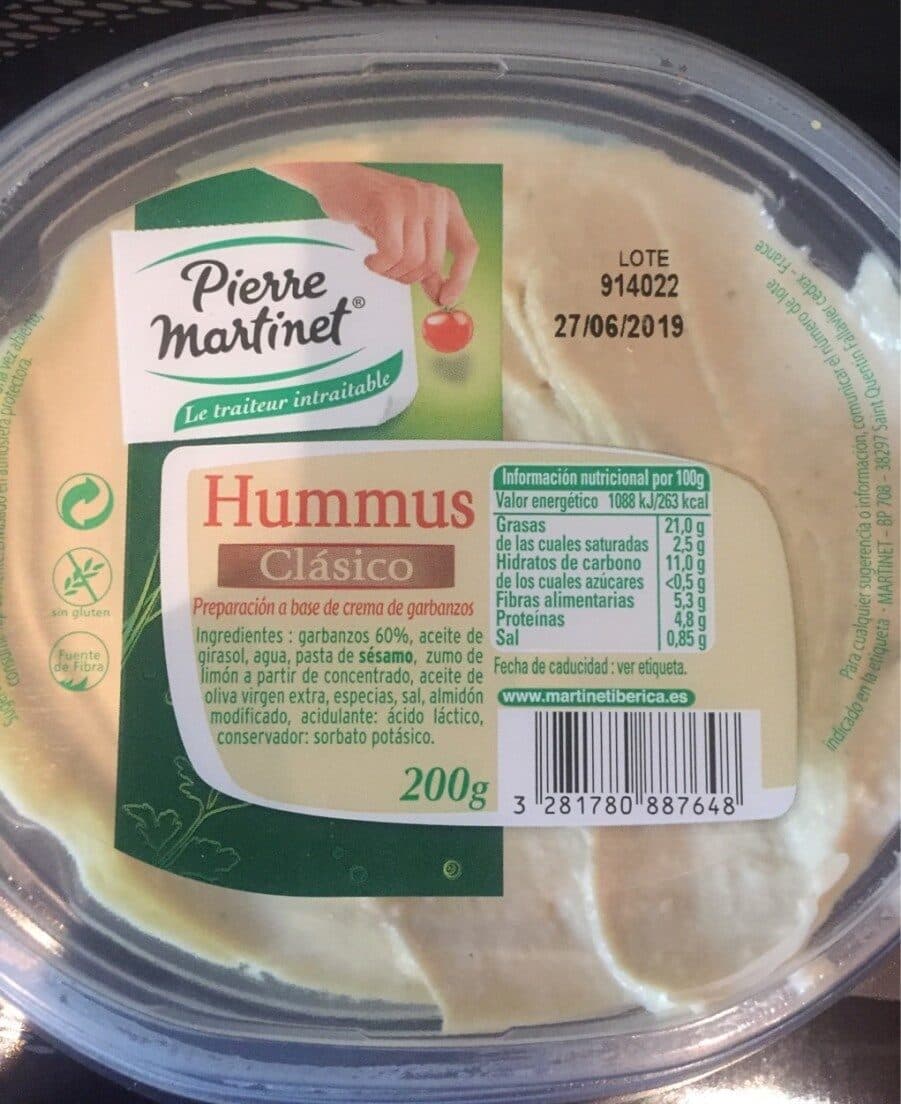 Pierre Martinet Hummus clásico packshot