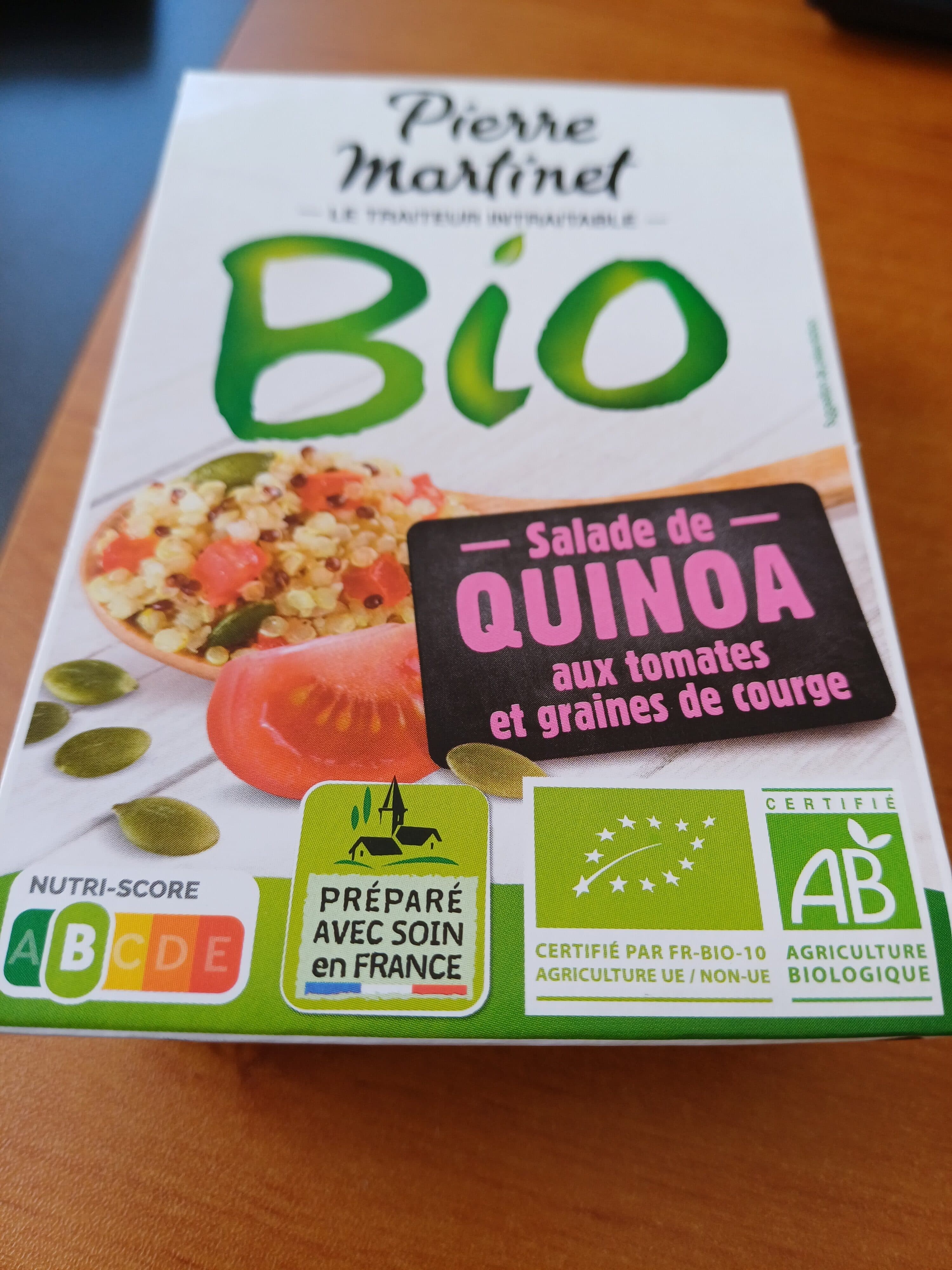 Pierre Martinet Salade de quinoa aux tomates et graines de courge packshot