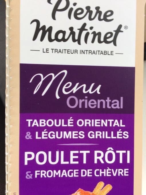 Pierre Martinet Pierre Martinet Taboulé oriental & légumes poulet rôti & fromage de ... 320 g packshot