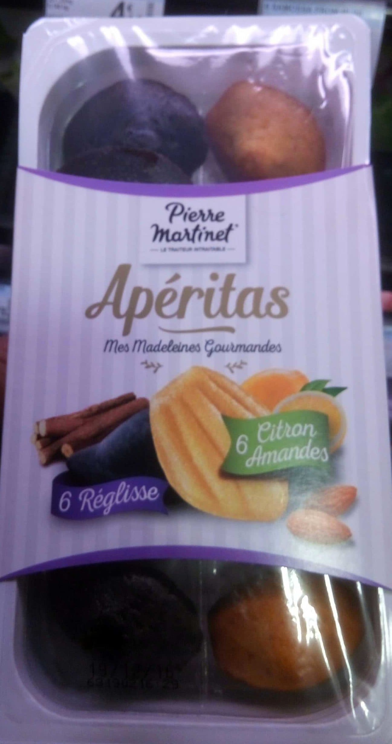 Pierre Martinet Apéritas - Mes Madeleines Gourmandes - Réglisse & Citron-Amandes packshot
