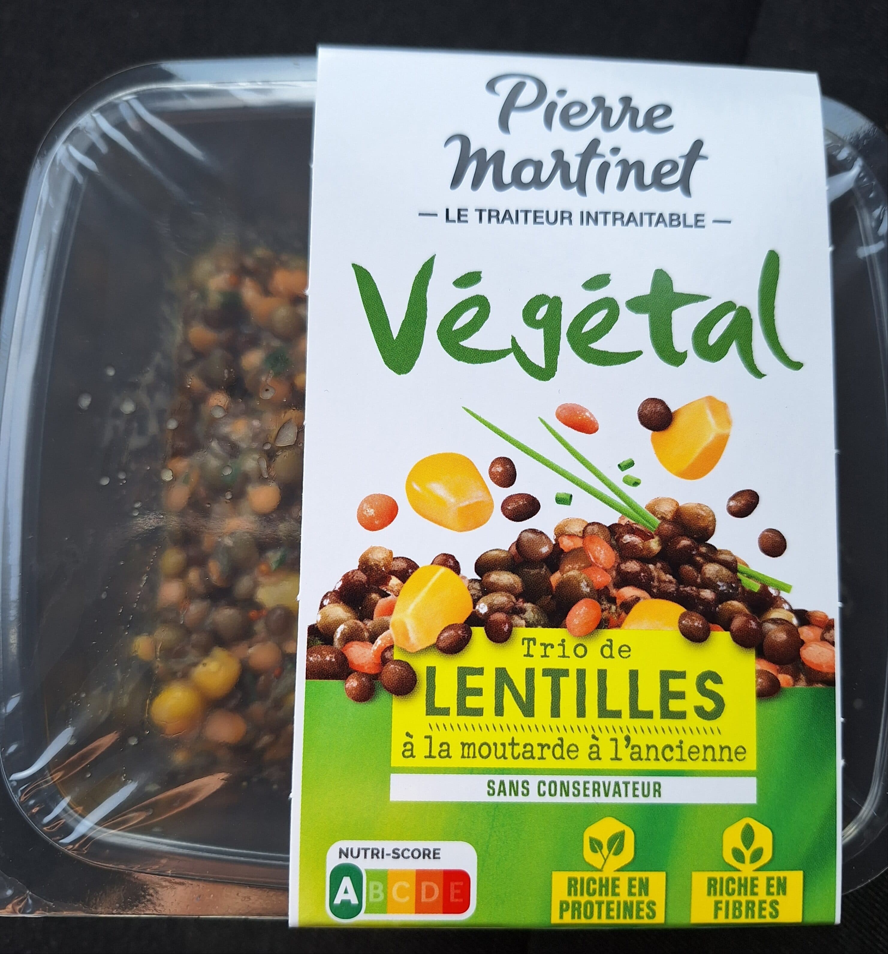Pierre Martinet Trio de lentilles à la moutarde à l'ancienne - Végétal packshot