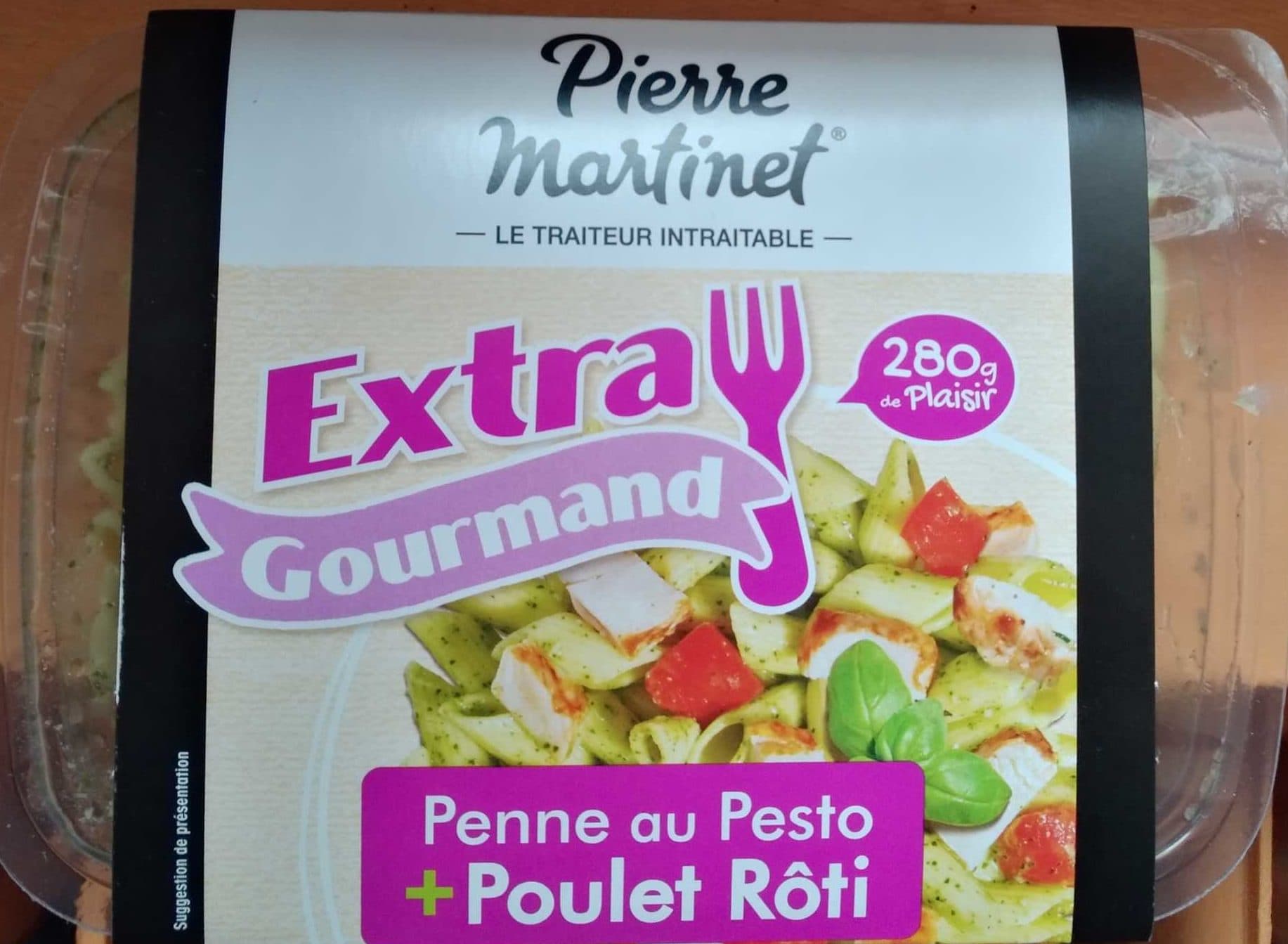 Pierre Martinet Penne au pesto poulet roti packshot