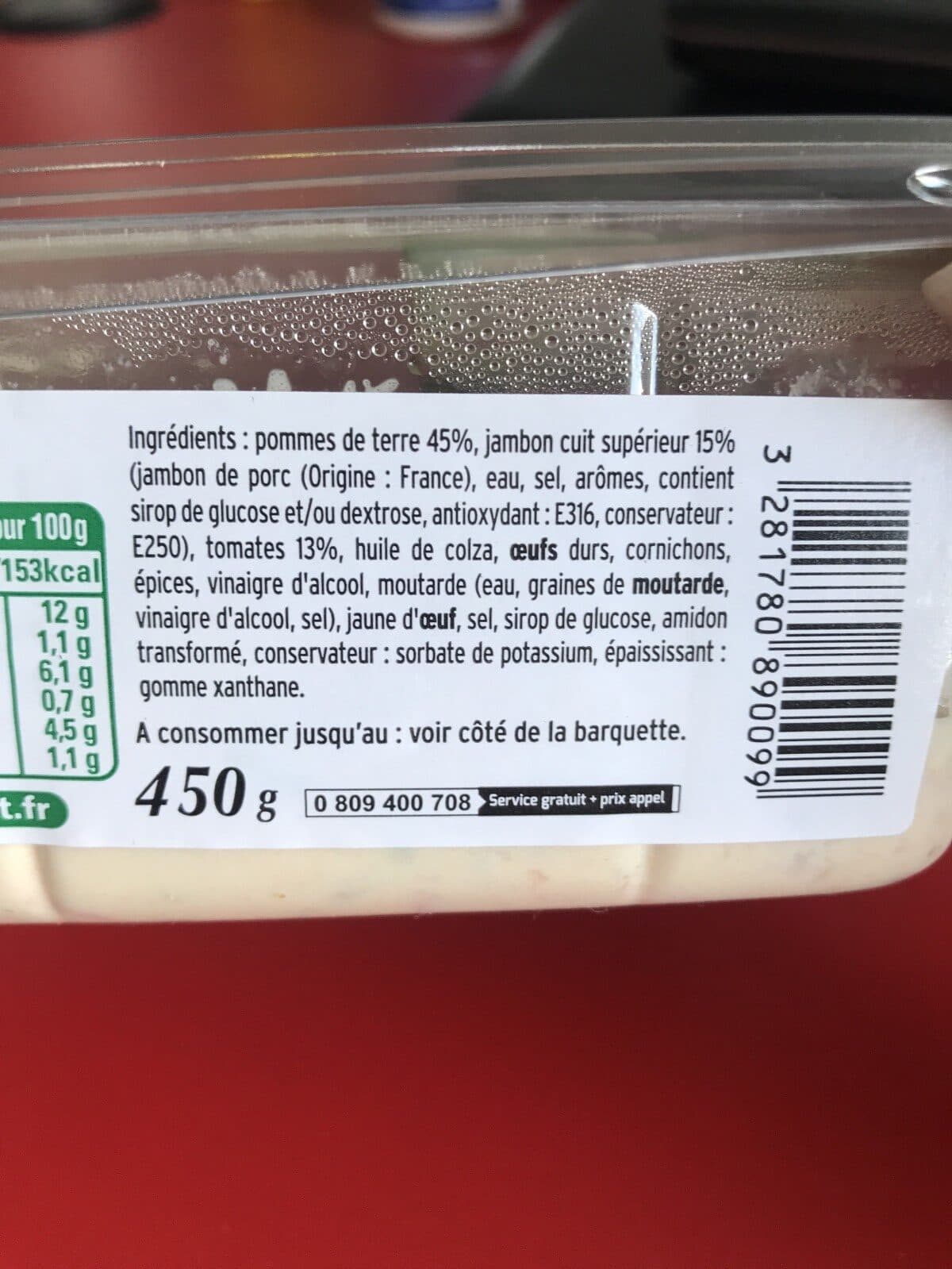 Pierre Martinet Piémontaise au Jambon packshot