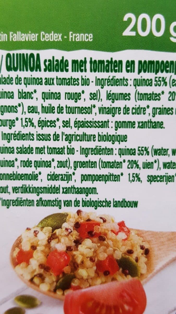 Pierre Martinet Salade de quinoa aux tomates et graines de courge packshot