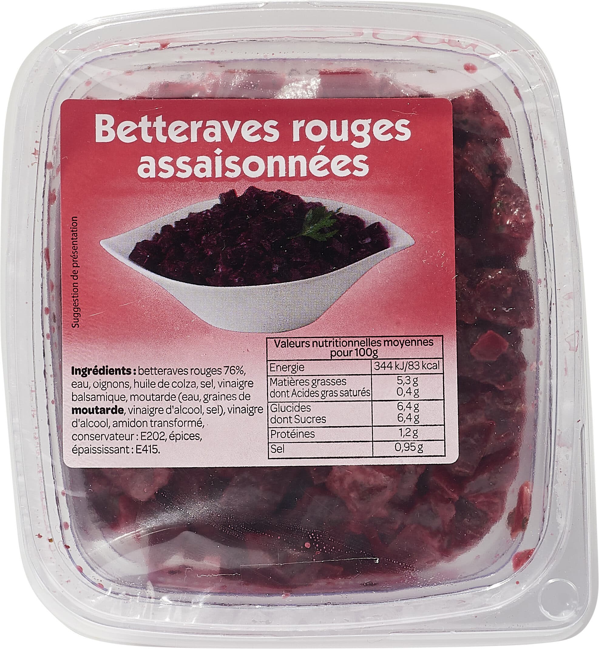 MSA Betteraves rouges assaisonées packshot