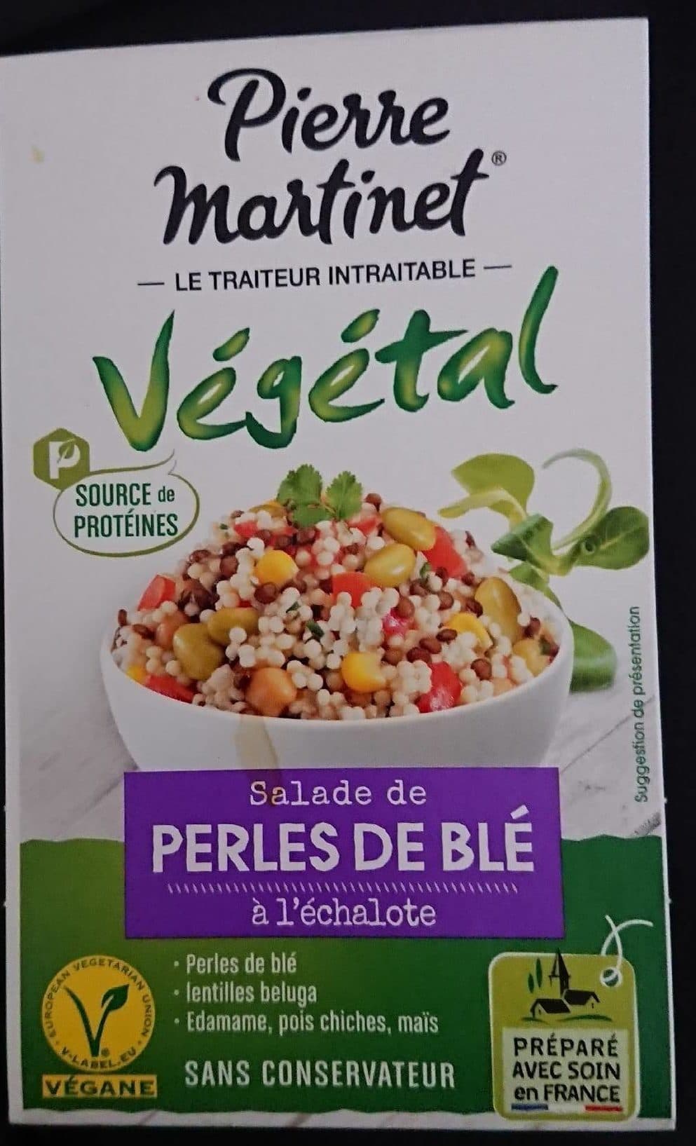 Pierre Martinet Salade de perles de blé à l'échalote packshot