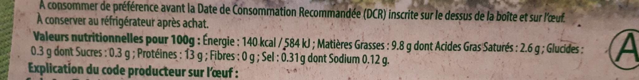 Matines Oeufs bio packshot