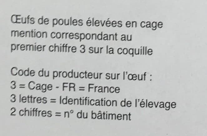 Les mercuriales 15 Oeufs frais petits packshot