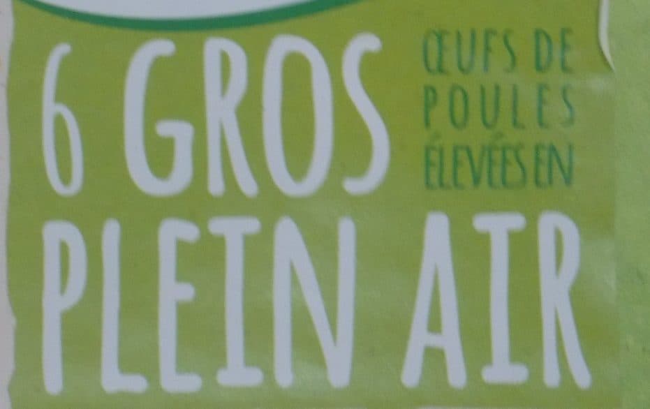 Matines® Oeufs frais gros de poules élevées en plein air packshot