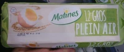 Matines 12 Gros Œufs de Poules Élevées en Plein Air packshot