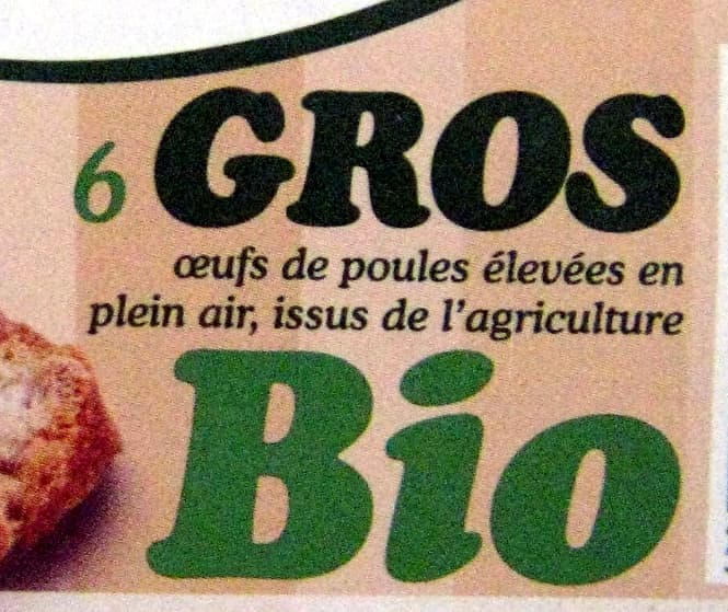 MATINES BIO œufs de Poules élevées en plein air Bio packshot