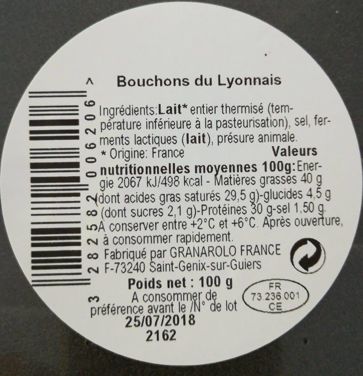 Open Food Facts Bouchons du lyonnais packshot