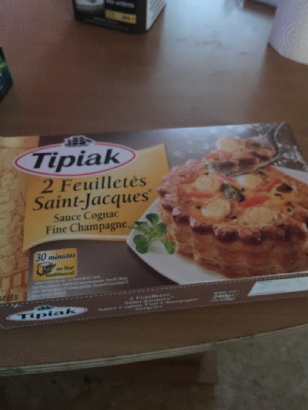 Tipiak Feuilletés Saint-Jacques Sauce Cognac Fine Champagne packshot